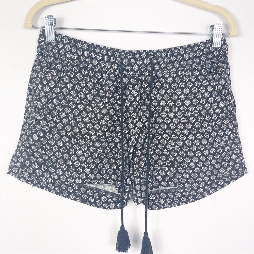 LOFT Geo Drawstring Shorts, 4" Inseam, XXS, NWOT